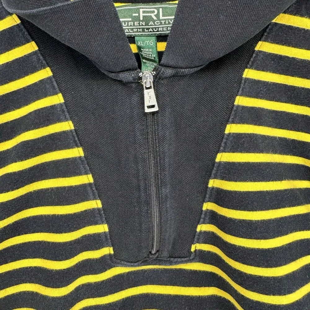 Vintage L-RL Lauren Active Ralph Lauren Womens XL Striped Polo Multicolor - Picture 10 of 11